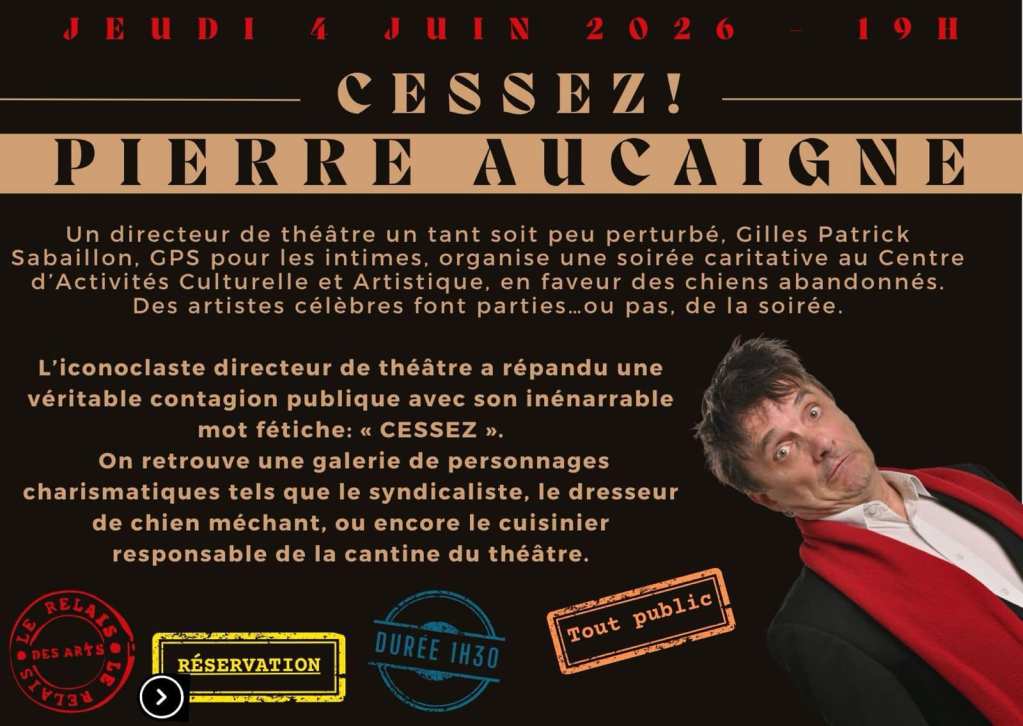 ierre Aucaigne Journées Timbrées spectacle Cessez